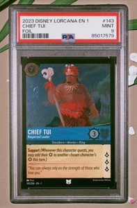 Disney Lorcana The First Chapter Chief Tui Respected Leader 143/204 Cold Foil