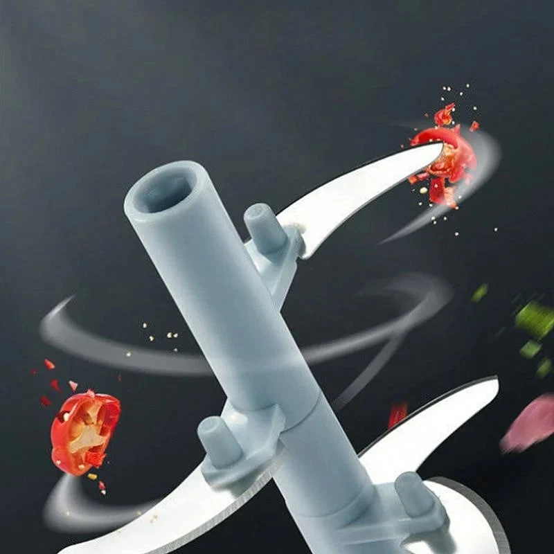 900ML Manual Meat Mincer Garlic Chopper Rotate Garlic Press Crusher Vegetable - Image 3 of 4