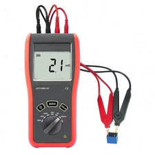 DC Low Resistance Tester Milliohmmeter with Range 0.1mΩ～40.0kΩ Current 100mA MAX