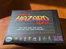 Super Hazard Quest Card Game 8-Bit Retro Video Game Style