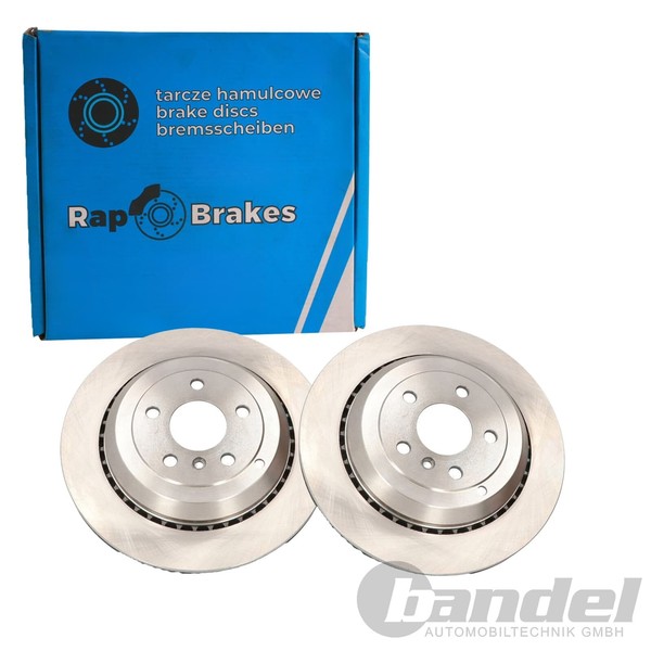 2X RAP Brakes Bremsscheiben 330Mm BelÜFtet Hinten Passend FüR Mercedes GL ML R-K-image