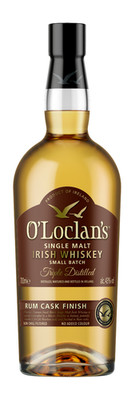 O'Loclan's Triple Distilled Single Malt Irish Whiskey Rum Cask Finish