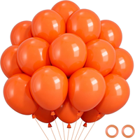 Luftballons Orange, 52 StüCk 12 Zoll Orange Luftballons, Latex Orangen Ballons G