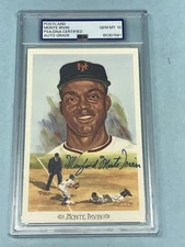 1989 Perez Steele #19 Monte Irvin Auto Postcard NY Giants PSA/DNA Gem-Mint 10