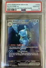 Blastoise ex 200/165 Scarlet & Violet English 151 PSA 10 Special Illustration