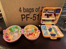Vintage Bluebird Polly Pocket Compacts Only Hair Salon Horses