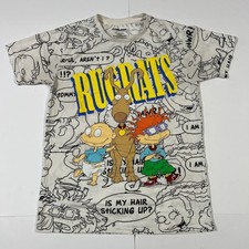 Nickelodeon Rugrats All-Over Print Graphic T-Shirt Size M