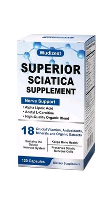 Superior Sciatica Supplement 120 Capsules Nerve Support EXP 07-2027