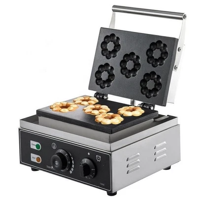 Gewerbe Waffelgerät mit Blumenform, elektrisches antihaft Waffeleisen zum Backen - Bild 1 von 4