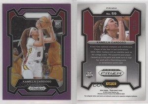 2024 Panini Prizm Draft Picks Purple Prizm /75 Kamilla Cardoso #59 Rookie RC