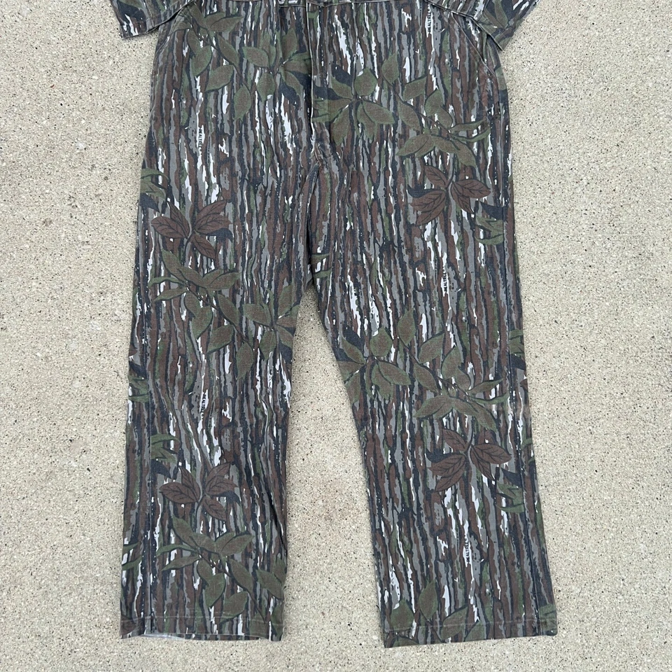 Vintage 90s Walls Realtree Treebark Camo Coveralls Mens XL Regular USA Made - Image 4 of 4