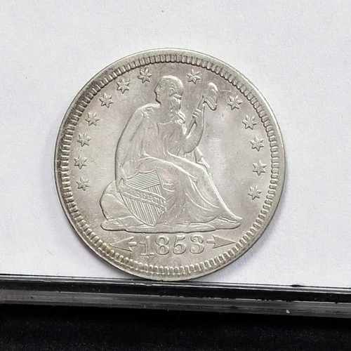 1853 Liberty Seated Quarter - XF Details, Old Clean w/ Die Crack Obv (#60728-L)