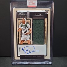 Panini One and One Dominique Malonga Seattle Storm Rookie Jersey Autograph /99