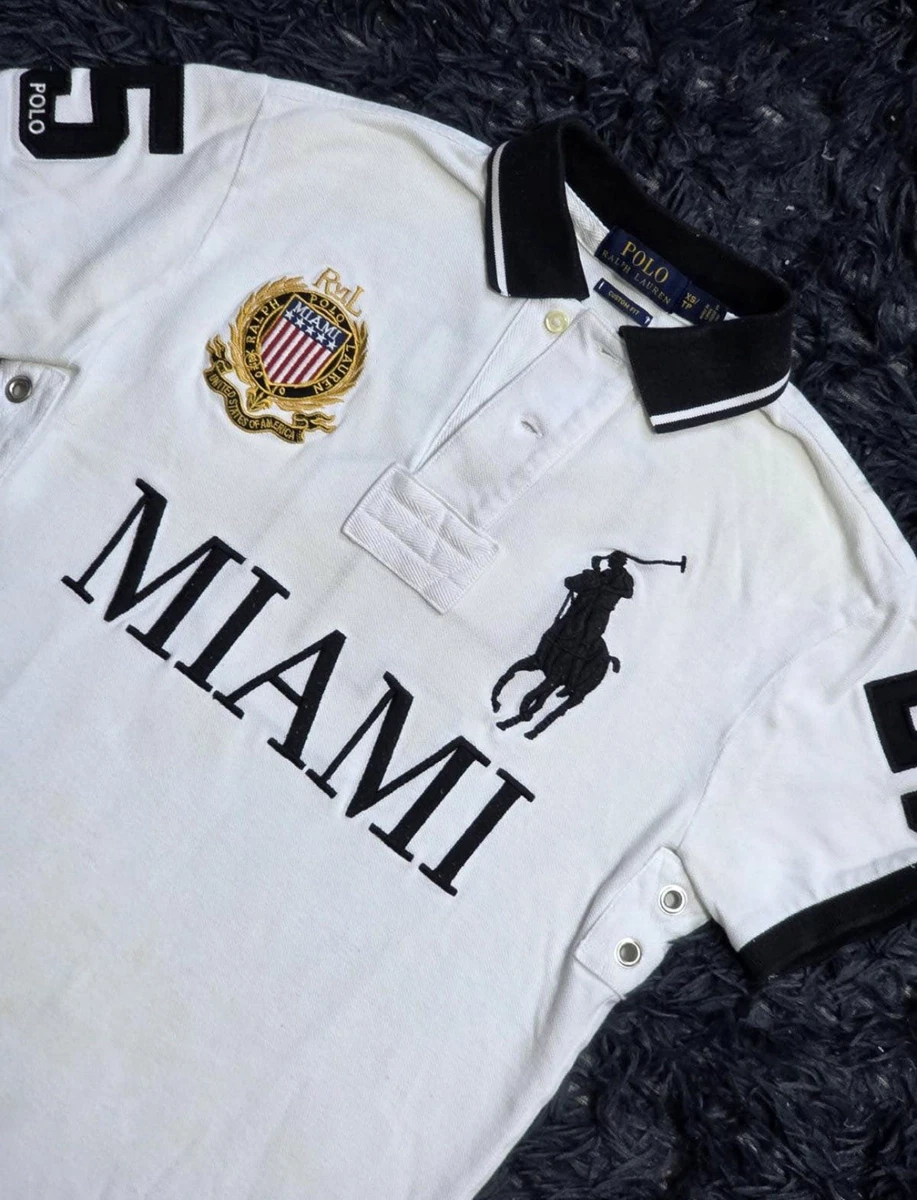 Polo Ralph Lauren ポロシャツ XS ホワイト MIAMI Polo Ralph Lauren