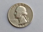 1954 silver Washington quarter. Very nice.