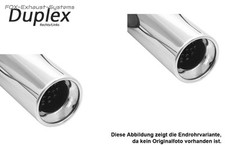  Duplex Sportauspuff Mitsubishi Outlander Typ CW ab 2006 1x100mm rund