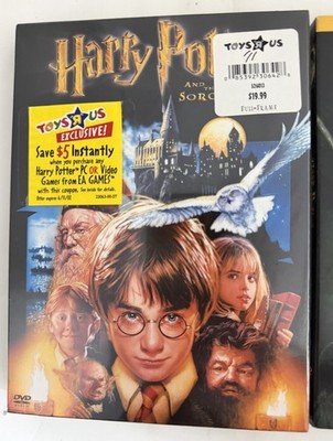 RARE SEALED Harry Potter Sorcerer's Stone TOYS R US EXCLUSIVE Slipcover DVD