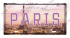 Vintage France Paris Skyline License Plate Metal Sign Travel Wall Garage Decor