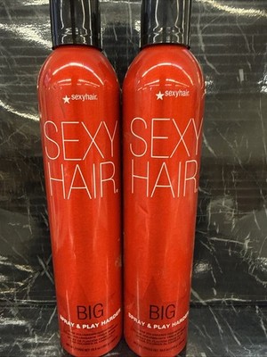 2x Big Sexy Hair Spray and Play Harder Firm Volumizing Hairspray 10 oz- New