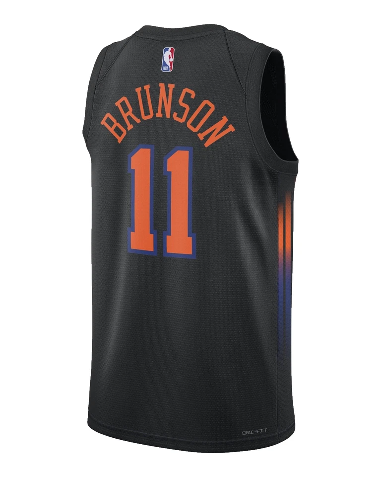 Camiseta deportiva para hombre New York Knicks Jalen Brunson Jordan Brand Swingman Edition Foto 3 de 3
