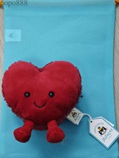 Jellycat Amuseables Arlette Heart Macaron Red Plush Toy W/ Tags Dust Bag