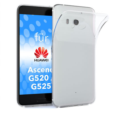 Für Huawei Ascend G520 / G525 Hülle Case Silikon Cover Handy Schutz Transparent
