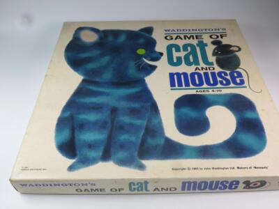 VINTAGE WADDINGTONS Katzen- und Mausspiel 1964 komplett