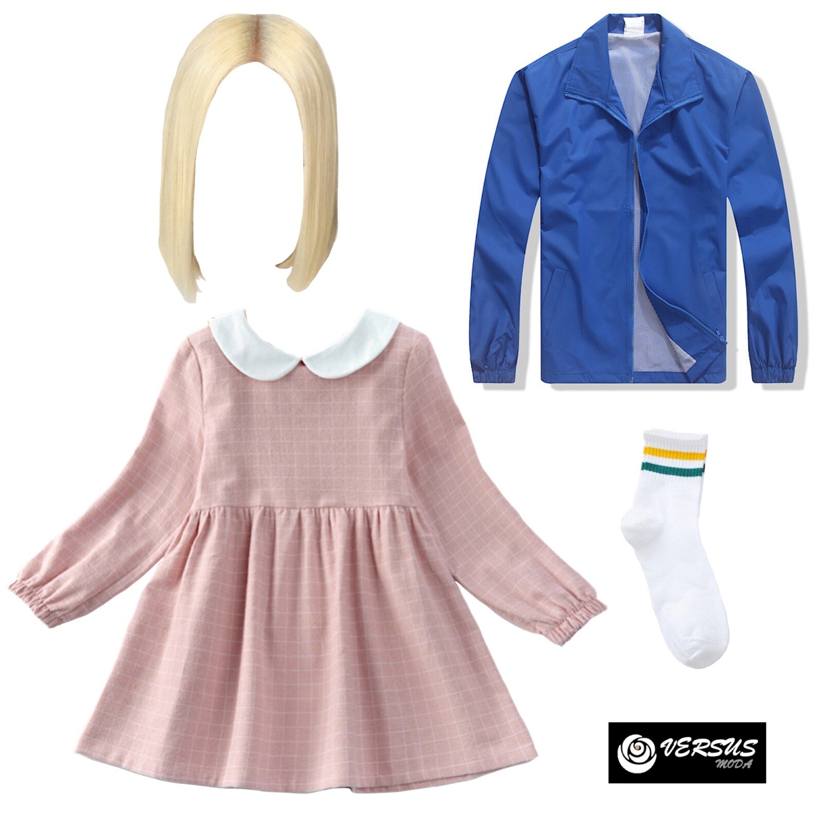 SAOLA Undici Bambina Undi Vestito Carnevale Cosplay Stranger Costume Thing UNDST07