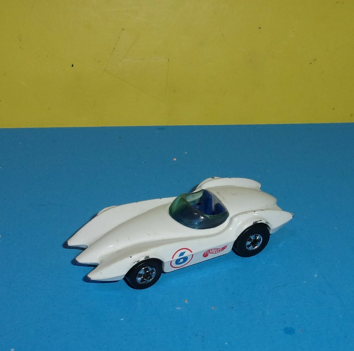 Hot Wheels Second Wind Mattel 1976 White race car 6 Open Air