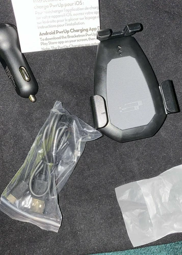 New Bracketron PwrUp Qi 10W Fast Charge Wireless Gravity Mount BT2-952-2 - Black - Picture 12 of 12