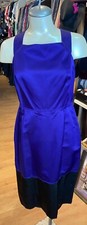 Vera Wang Royal Blue/Black Hem Trim Dress US Size 8