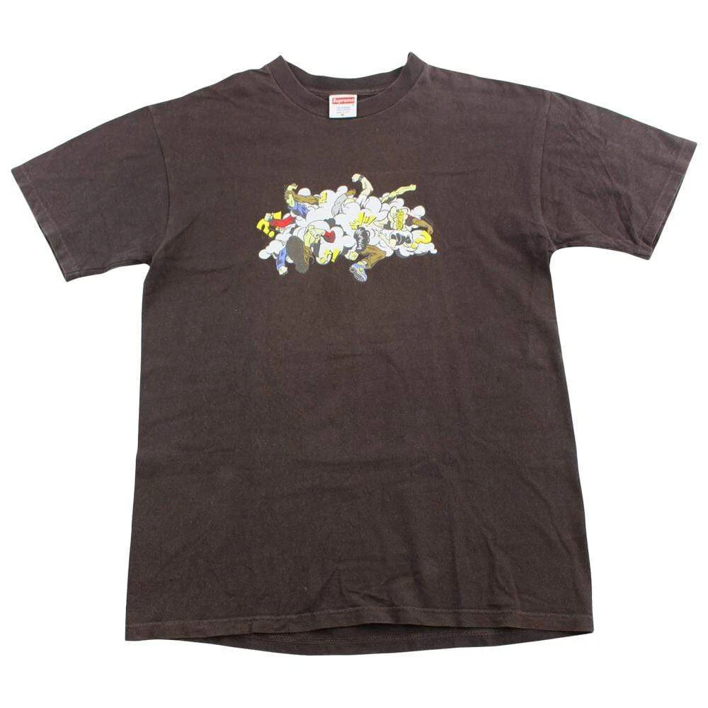 2000 Supreme Cartoon Fight Tee Brown Large Vintage Rare Archive | eBay