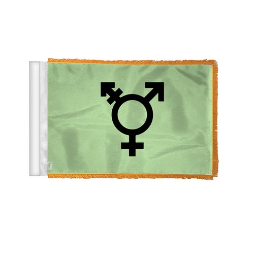 Israel Trans Flag-Single Sided Printed-Brass Grommets- Fade Proof Colors - Picture 15 of 15