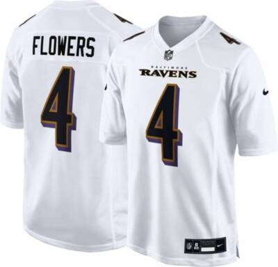 Baltimore Ravens Zay Flowers Nike Men's White Fashion Official NFL