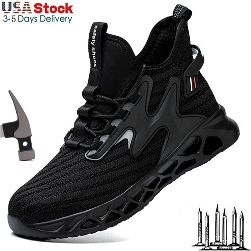 Mens Work Safety Shoe Steel Toe Lightweight Boots Indestructible Sneaker 8-13