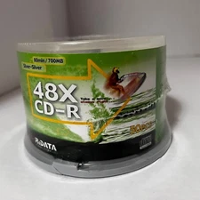 NEW sealed RiDATA CD-R recordable CD's 50 ct 48X 700MB 80 min Silver in case