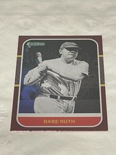 Babe Ruth 2021 Donruss Baseball - Variation Holo Red #228 - New York Yankees