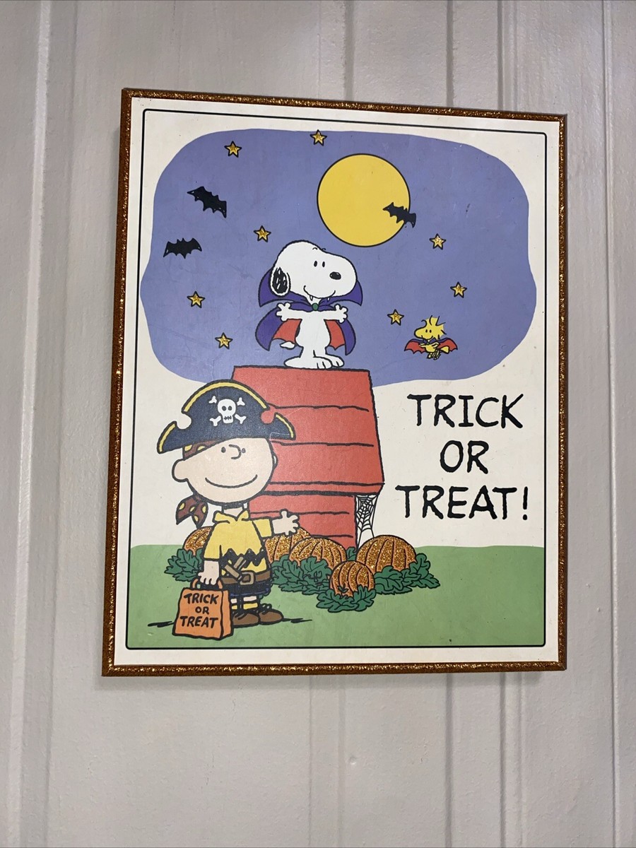 Peanuts - Snoopy/Woodstock Halloween Trick Or Treat! 10x7.5” | eBay