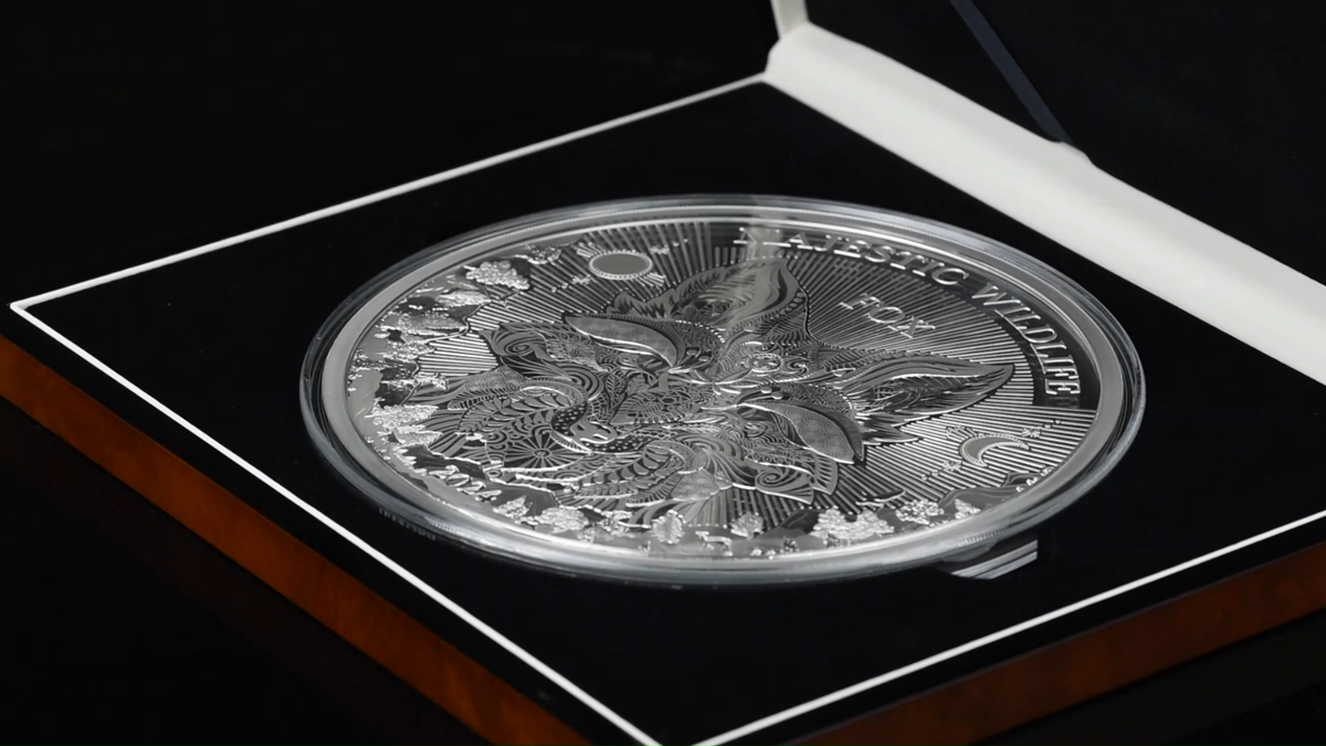 FOX Majestic Wildlife 1 Kg Kilo Silver Coin 25$ Samoa 2024 FOX Majestic Wildlife 1 Kg Kilo Silver Coin 25$ Samoa 2024