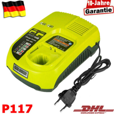 P117 Fast Ladegerät Für Ryobi ONE+ Plus Li-ion/Ni-Cd/Ni-MH Akku P108 RB18L50 18V