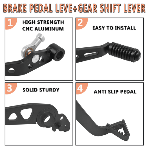 Gear Shift Lever & Rear Brake Lever Pedal For Yamaha Tenere 700 XTZ07 2021-2024 - Picture 5 of 13