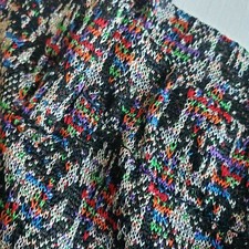 Harvest Time Pants Womens Medium Multicolor Vintage Bell Bottom Knit Boho