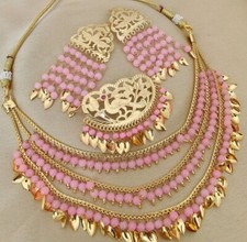 Indian Pakistani jewelry setWith Earings And Beautiful Hairpin