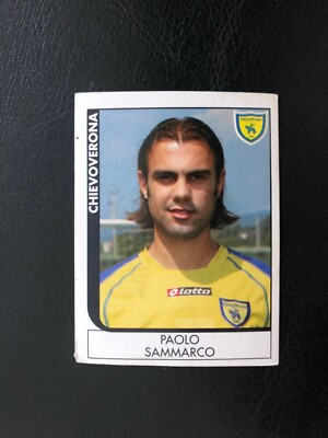 FIGURINE FOOTBALLERS PANINI 2005/06 CHIEVOVERONA SAMMARCO n 66 NEW WITH VELINA