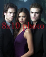 THE VAMPIRE DIARIES #316,IAN SOMERHALDER,nina dobrev,PAUL WESLEY,8X10 photo