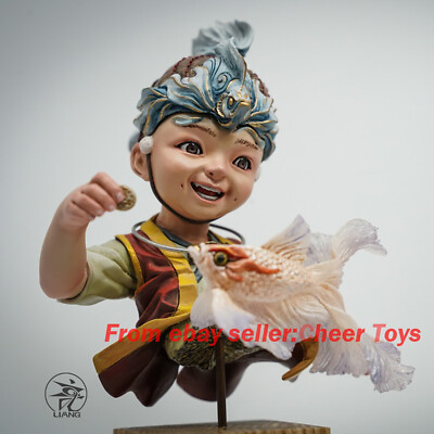 LIANG Studio Origina Model Statue Fish And Child Color Version IN STOCK