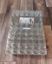 Lot of 20 - Costco Kirkland Clear Plastic 2 Dozen Egg Cartons - Empty & Clean
