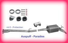 Abgasanlage Schalldämpfer für Mercedes Benz E270 CDi / W210 E-Klasse Limo.+ Kit