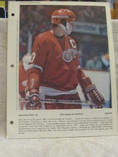 1980 Dale McCourt French Magazine DIMANCHE DERNIERE HEURE 8X10 photo Red Wings