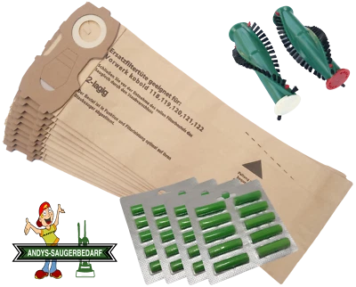 MARKENLOS Staubsaugerbeutel Filtertüten geeignet Vorwerk Kobold VK 118 119 120 121 122